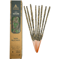 Opakowanie 3 sztuk kadzidełek Yagra Palo Santo Organic AROMA Nature – 8 patyczków, czas działania 1 godzina