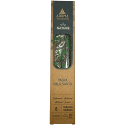 3er-Packung Yagra Palo Santo Bio-Räucherstäbchen AROMA Natur – 8 Stäbchen, Brenndauer: 1 Stunde