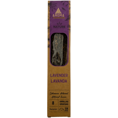 Encens à la lavande bio AROMA Nature (paquet de 3 bâtonnets) - 8 bâtonnets, 1 heure de combustion