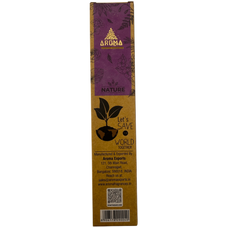 Encens à la lavande bio AROMA Nature (paquet de 3 bâtonnets) - 8 bâtonnets, 1 heure de combustion