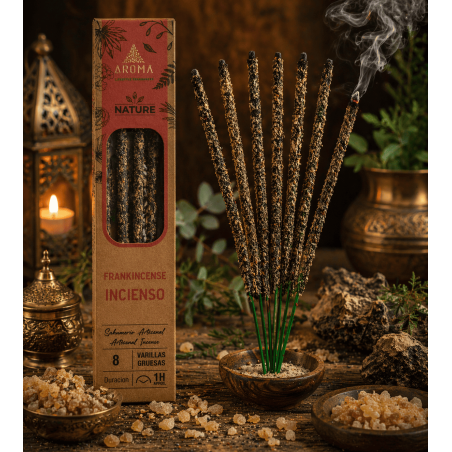 عبوة من 3 أعواد بخور عضوي AROMA ناتشر - 8 أعواد، مدة الاستخدام ساعة واحدة