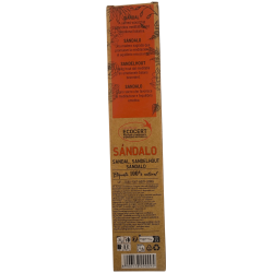 Incenso biologico al sandalo AROMA Sandalo Naturale - Confezione da 20 g