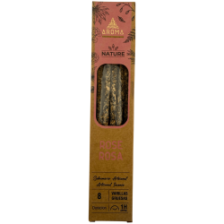 AROMA Nature Organic Rose Incense Box - 12 boxes of 8 thick sticks