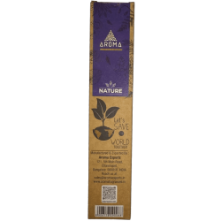 オーガニックお香スティック3本セット ナグチャンパ＆ホワイトセージAROMA Nature - スティック8本、持続時間1時間