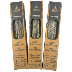 Pack 3x Encens Orgànic Mel i Salvia Blanca...