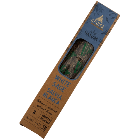 Encens Orgànic Salvia Blanca AROMA Nature White Sage - Capseta de 20gr.