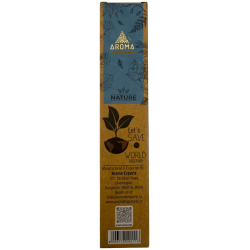 عبوة من 3 أعواد بخور المريمية البيضاء العضوية AROMA ناتشر - 8 أعواد، مدة الاستخدام ساعة واحدة