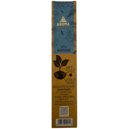 عبوة من 3 أعواد بخور المريمية البيضاء العضوية AROMA ناتشر - 8 أعواد، مدة الاستخدام ساعة واحدة