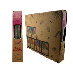 AROMA Nature Organic Rosehip Incense Box - 12 pudełek po 8 grubych patyczków