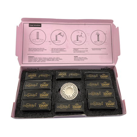 Encens Dhoop arabe Royal Sultan Misbah's DMP Perfumer Edition - 10 bâtonnets d'encens avec brûleur
