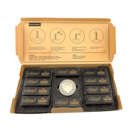 Incenso Árabe Dhoop Desert Jewel Misbah's DMP Perfumer Edition - 10 varetas de incenso com queimador