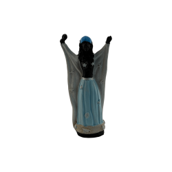 Figura Orisha Yemanjá Negra 10,5x3,8x5,5cm.