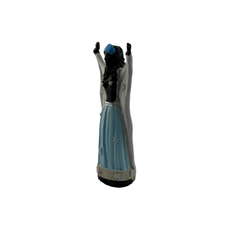 Orisha Yemanjá Svart Figur 10,5x3,8x5,5cm.