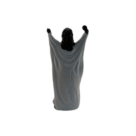 Orisha Yemanjá Figurine noire 10,5x3,8x5,5cm.