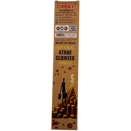 Natürlicher Weihrauch lockt Kunden an Namaste India Natural Masala Orkay - 1 Schachtel Bio-Weihrauch 30g.