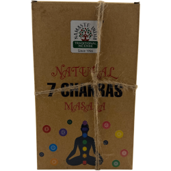 Scatola di incenso naturale 7 Chakra Namaste India Natural Masala Orkay - 12 scatole di incenso biologico da 30 gr.