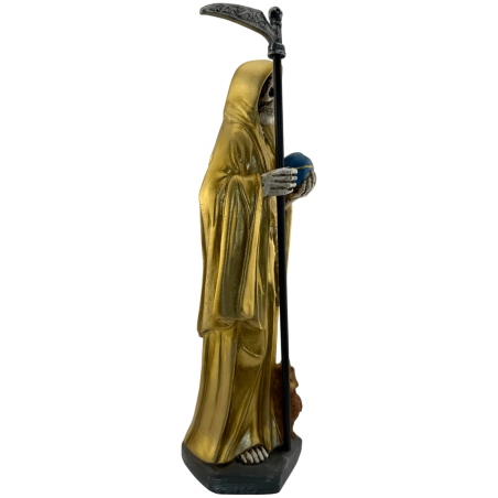 Statua in resina della Sacra Morte, 30 cm, dorata