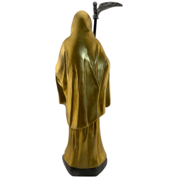 Statua in resina della Sacra Morte, 30 cm, dorata