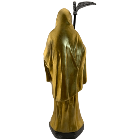 Heiliger Tod Harzfigur 30cm Gold