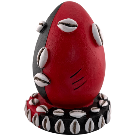 Figurină din rășină cu cap de Eleggua, 22 cm