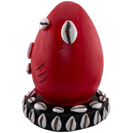 Eleggua Hoofd Harsbeeldje 22 cm