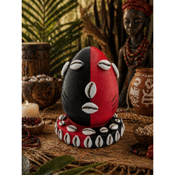 Eleggua Hoofd Harsbeeldje 22 cm