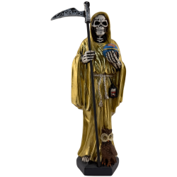 Figura Resina Santa Mort 20cm Daurada