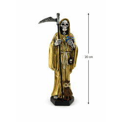 Figura Resina Santa Muerte 20cm Dorada