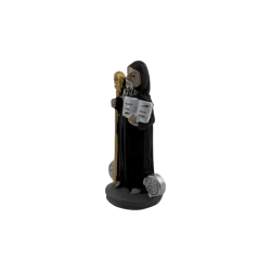 Saint Benedict Resin Figure 5cm in can