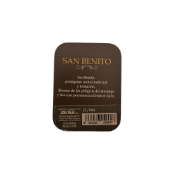 Saint Benedict Resin Figure 5cm in can