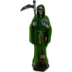 Figura Resina Santa Mort 15cm Verd