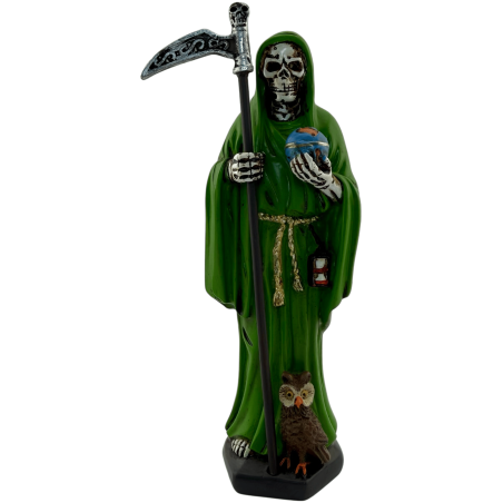 Figura Resina Santa Mort 15cm Verd