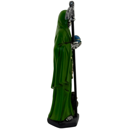 Harts Santa Muerte Figur 15cm Grön