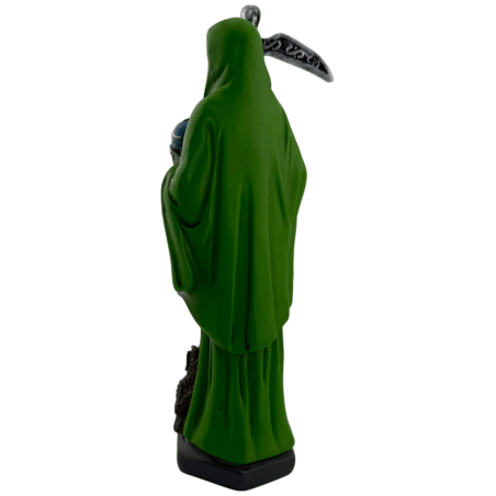 Figura Resina Santa Muerte 15cm Verde
