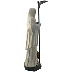 Figurine en résine Santa Muerte blanche 30 cm