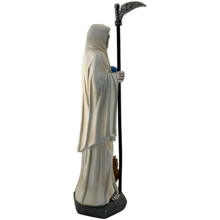 White Resin Santa Muerte Figure 30cm