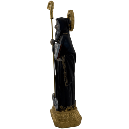 Harzfigur des Heiligen Benedikt 16 cm