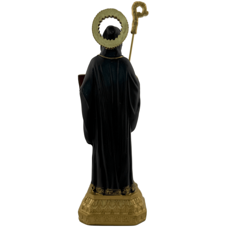 Statuetta in resina di San Benedetto, 16 cm