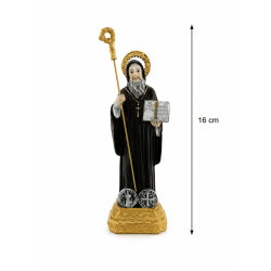 Resin figure of Saint Benedict 16cm