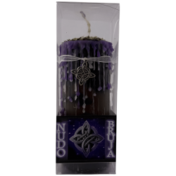 Velon Talismán Nudo de Bruja - Velón Esotérico con Amuleto Especial 14x6cm - Unión, Resguardo y Fuerza Espiritual
