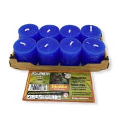 Lot de 8 bougies ésotériques au bois de santal...