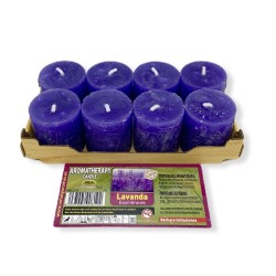 Pack 8 Espelmes de Lavanda Esotèriques 3,8x3,5cm - Espelmes i Aromes