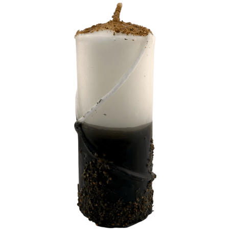 Bougie spéciale pour la fermeture des chemins 14x6cm - Comprend le rituel, l'huile et les poudres