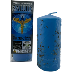 Herbal Health Candle - Esoteric Candle 14x6cm -...