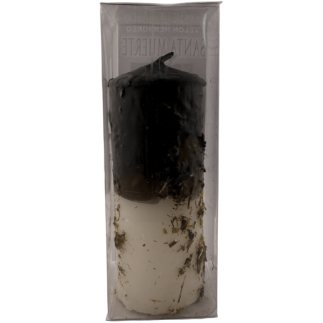 Santa Muerte Herbal Candle - Esoteric Candle 14x6cm - Against spells and curses
