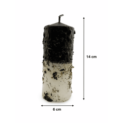 Santa Muerte Herbal Candle - Esoteric Candle 14x6cm - Against spells and curses