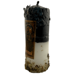 Special Offering Candle for Saint Death - Esoteric Candle 14x6cm Includes Oil and Ritual - Protection