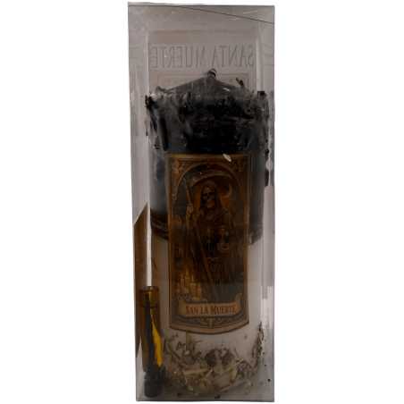 聖なる死のための特別な供物キャンドル - 秘教的なキャンドル 14x6cm オイルと儀式付き - 保護