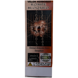 Veló Herboreu Rompe Bloquejos - Veló Esotèric 14x6cm - Eliminar obstacles físics i energètics