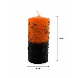 Velón Herboreo Rompe Bloqueos - Velón Esotérico 14x6cm - Eliminar obstáculos físicos y energéticos